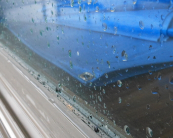 窓ガラスの鱗汚れ