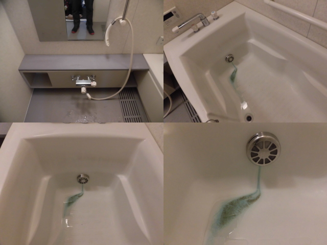 浴槽の青シミ銅石鹸