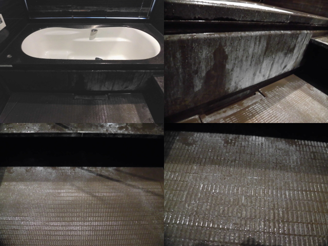 浴室の水垢汚れ